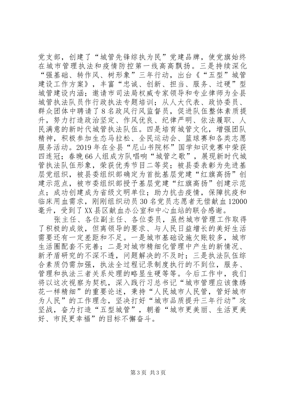 XX年城市管理执法工作汇报_第3页