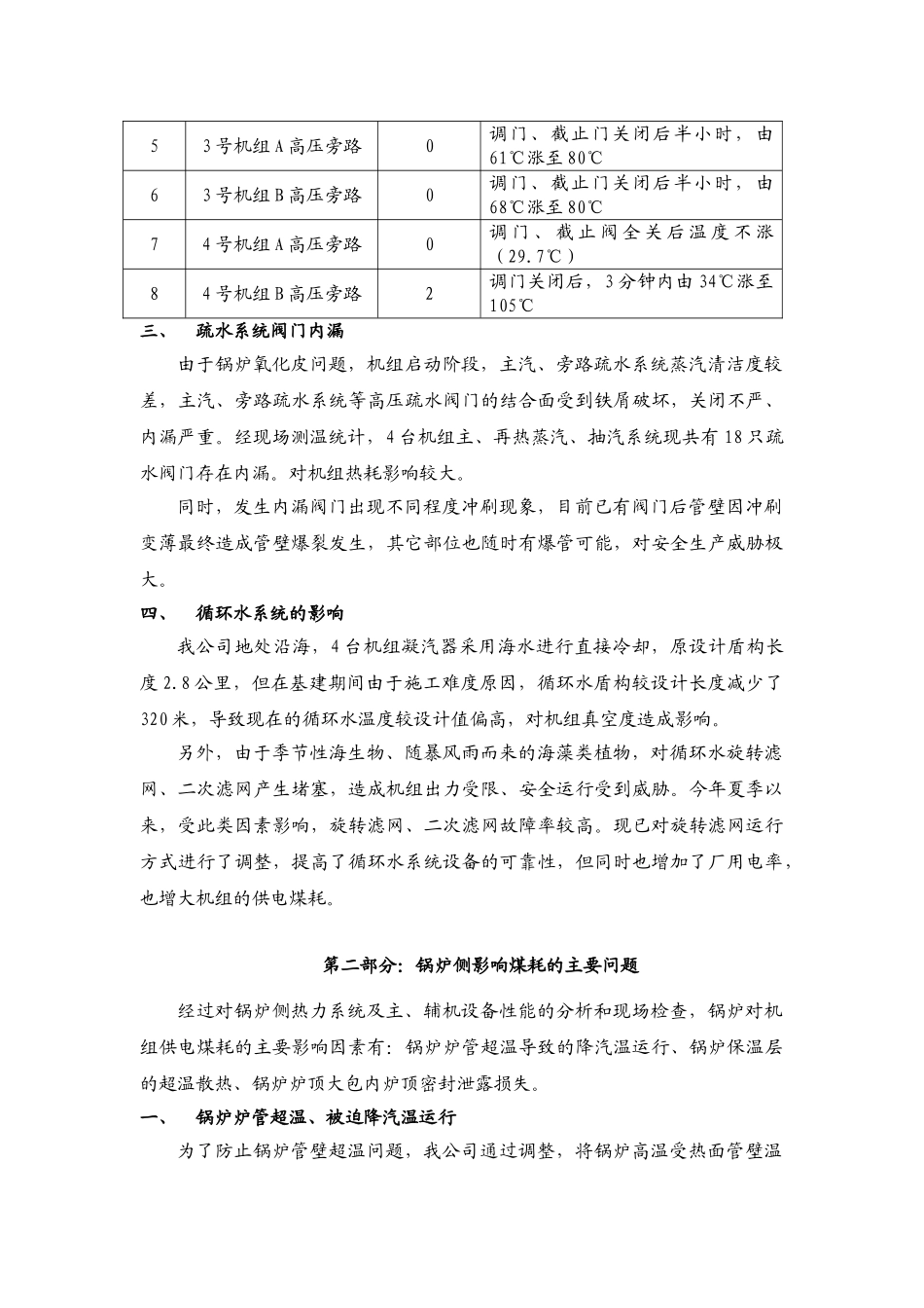 机组供电煤耗偏高原因分析及改计划_第3页