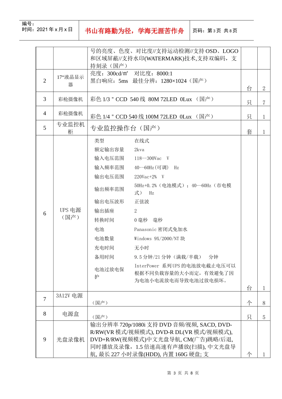 通州区次渠中学所需教学用黑板采购项目询价公告_第3页