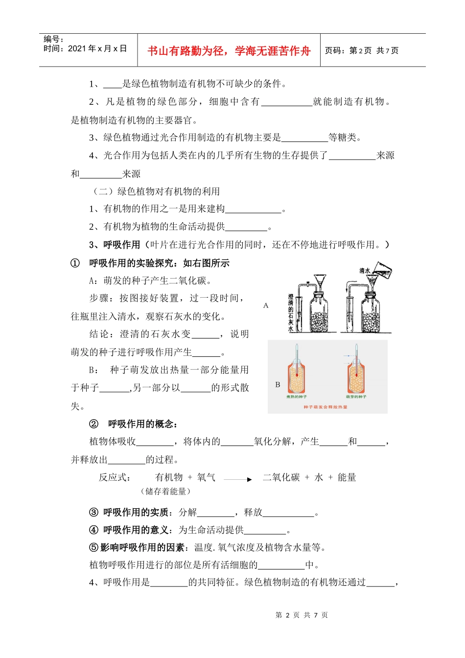 绿色植物是生物圈中有机物的制造者_第2页