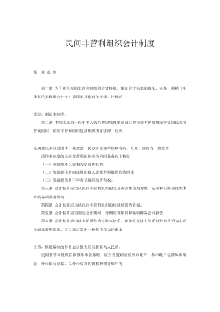 民间非营利组织会计制度（ 94页）