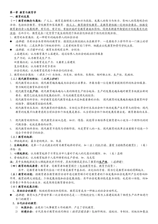 教育学综合整理(7月7日)