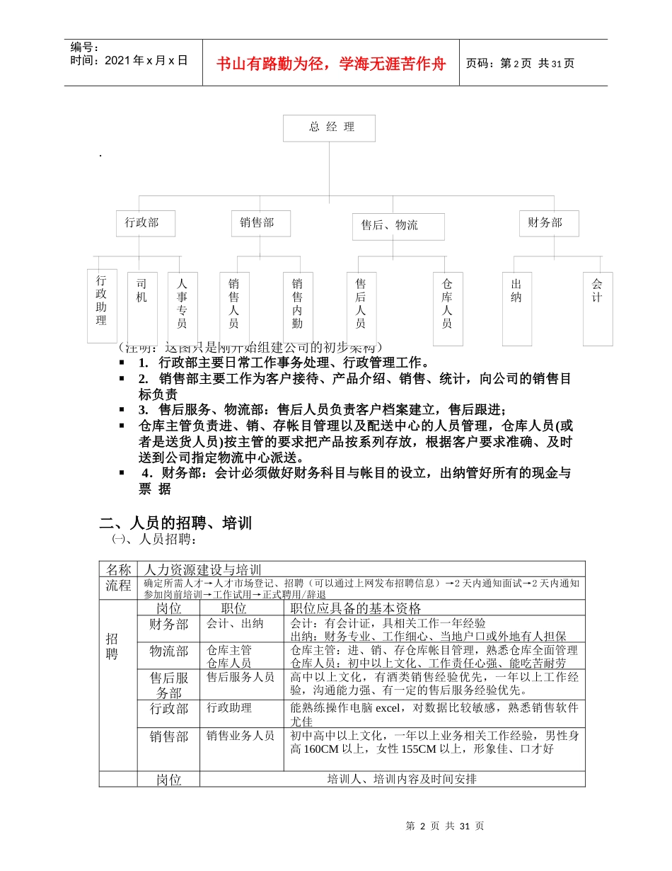 酒业有限公司运营操作方案培训资料_第2页