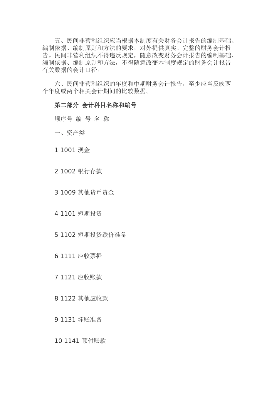 民间非营利组织会计制度——会计科目和会计报表_第2页