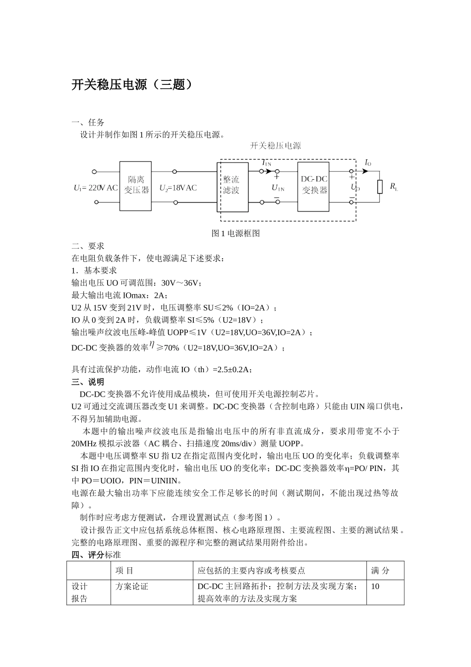 陇东学院第一届电子设计大赛(试题草案)_第3页
