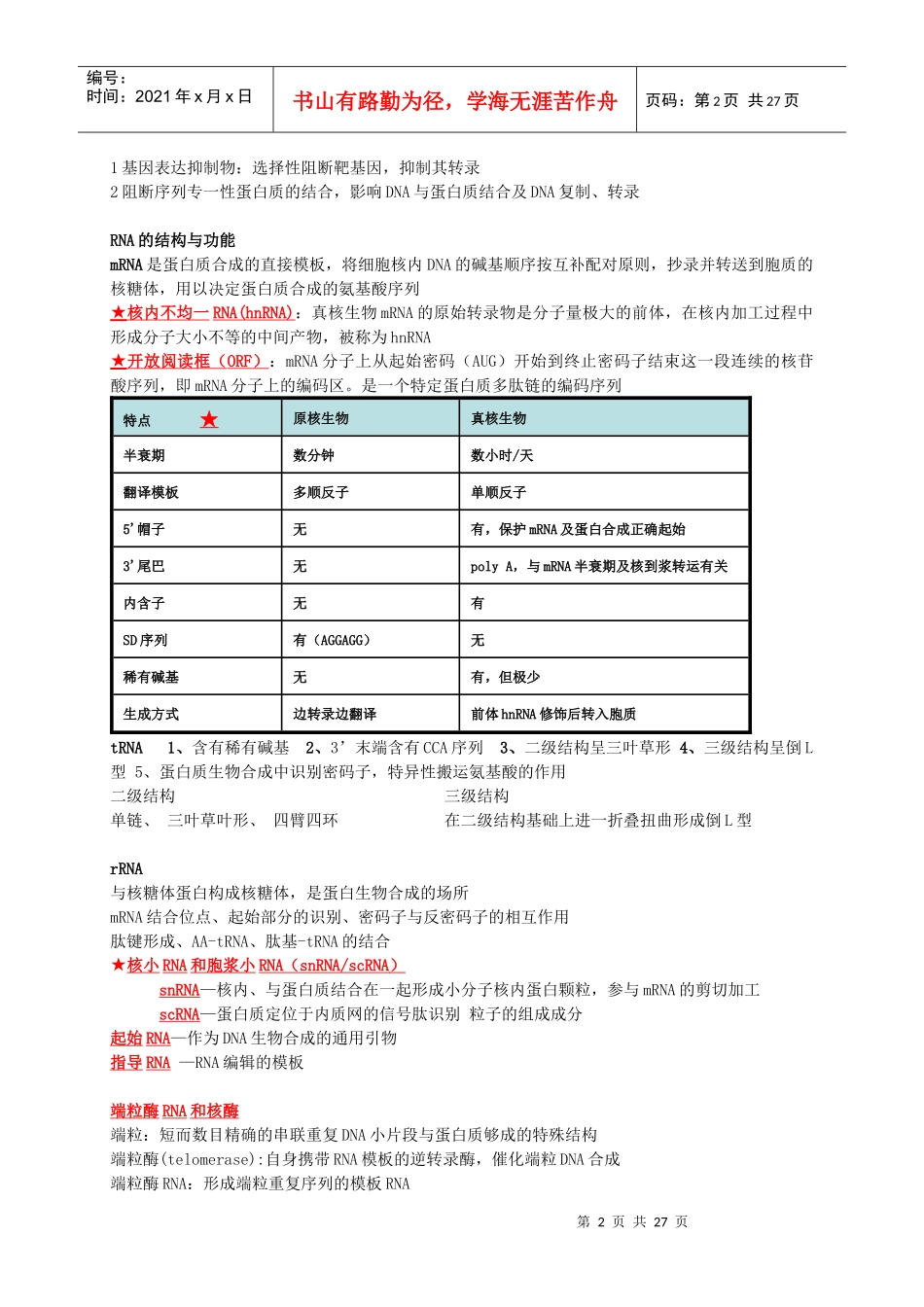药学分子生物学重点_第2页
