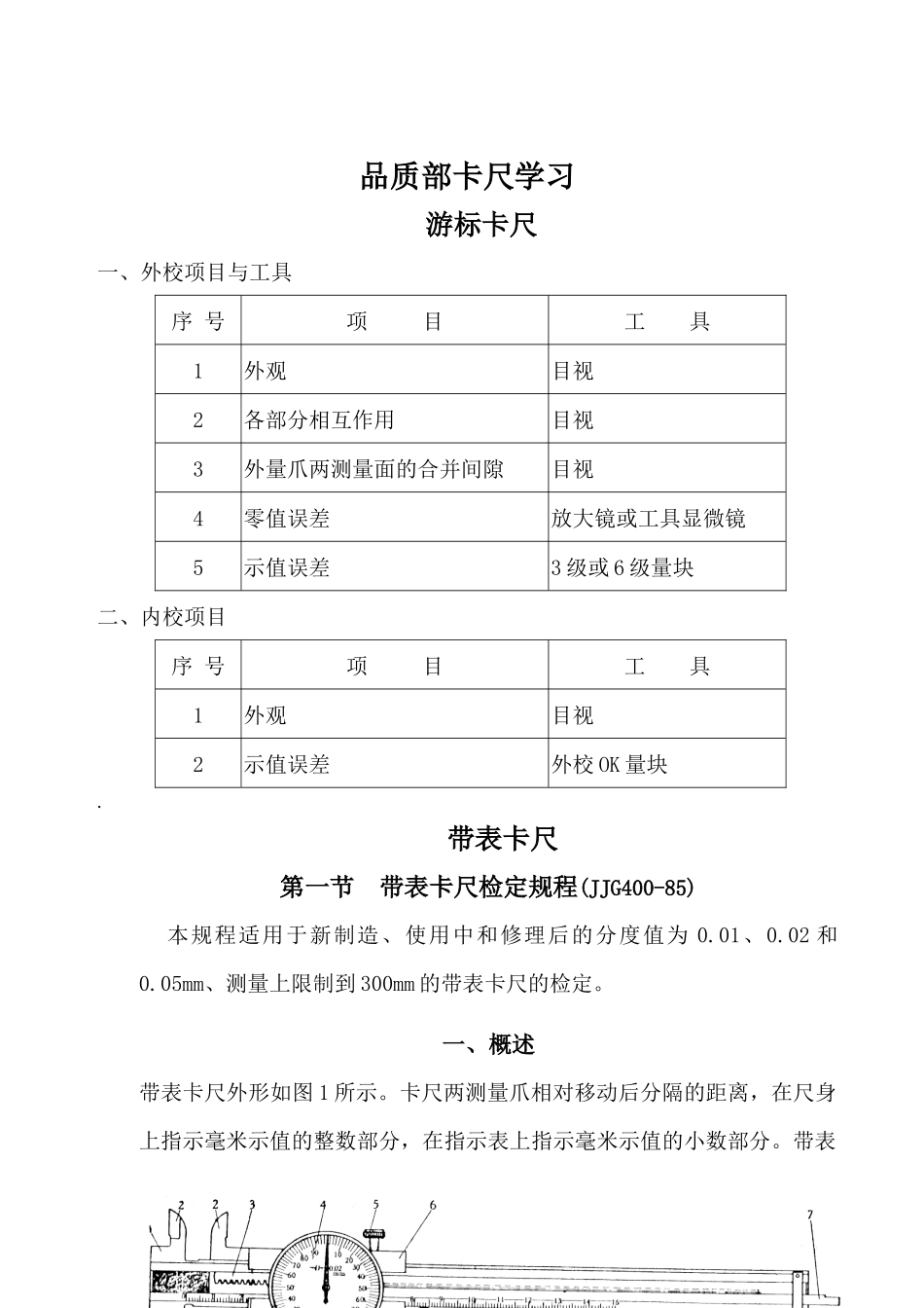 品质部卡尺学习_第1页