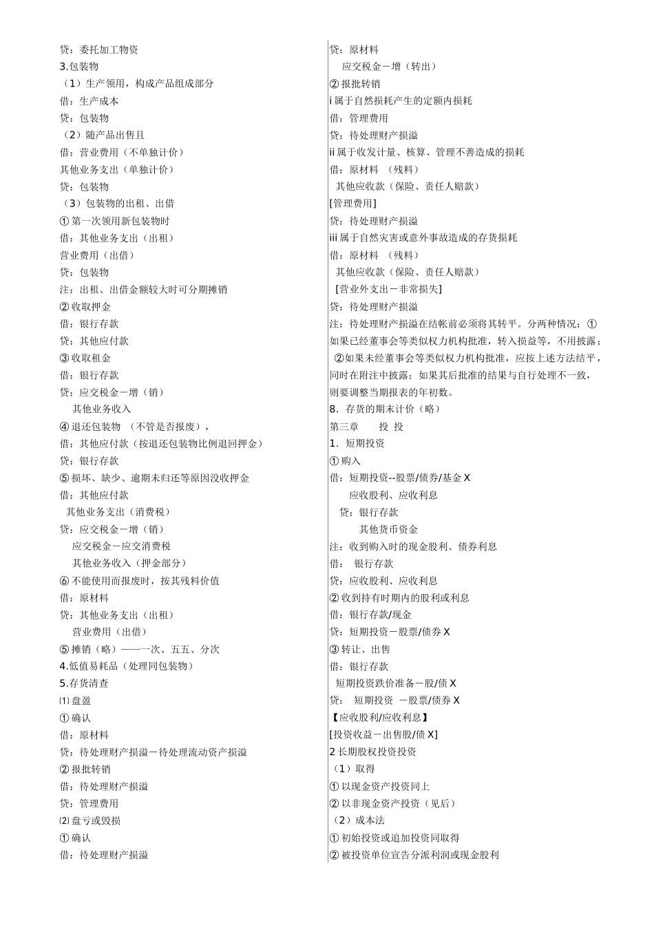 会计分录汇总_第2页