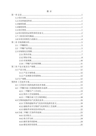 年产10万吨二甲醚项目设计说明书(广西大学Forward-团队)