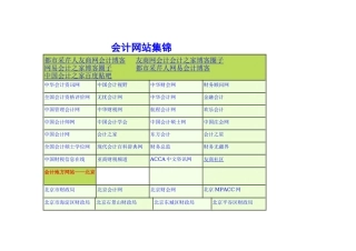 会计网站集锦