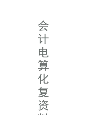 会计电算化题