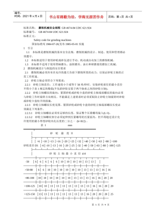 磨削机械安全规程(1)