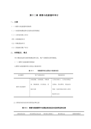浅述销售与收款循环审计