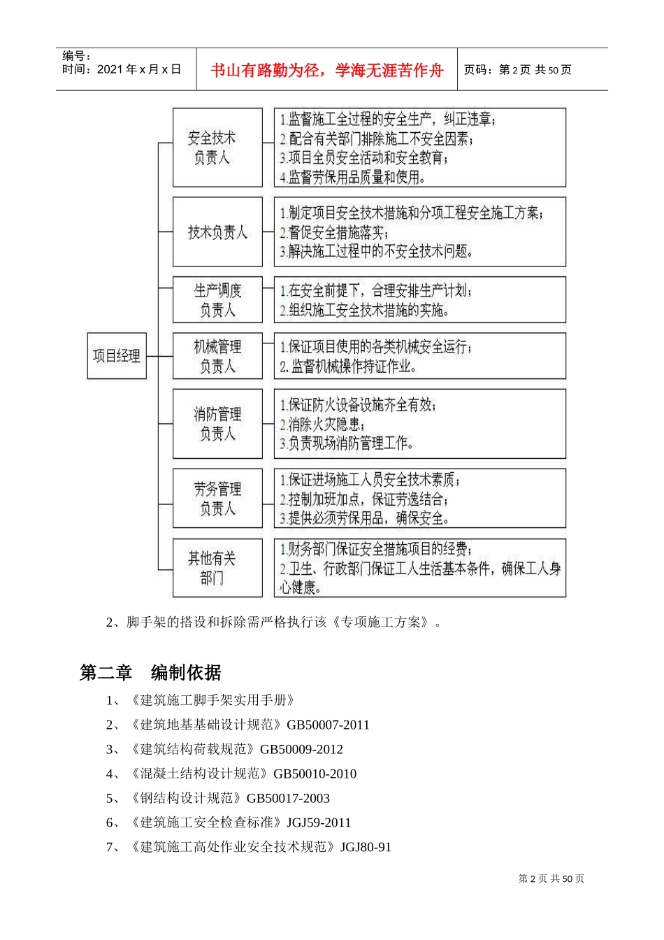 落地式脚手架施工方案(DOC54页)_第2页