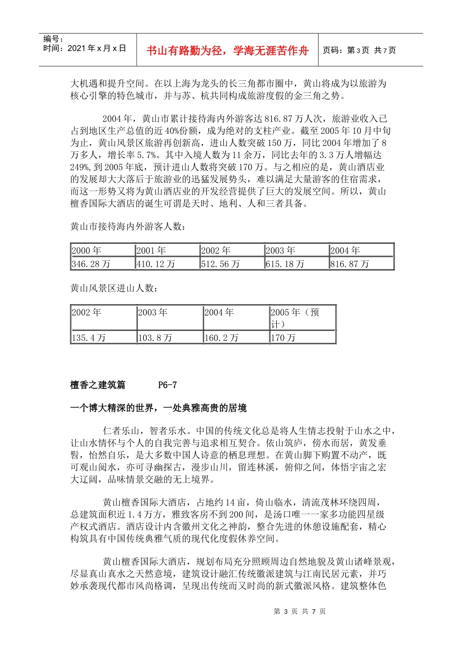 黄山檀香国际大酒店楼书文案_第3页