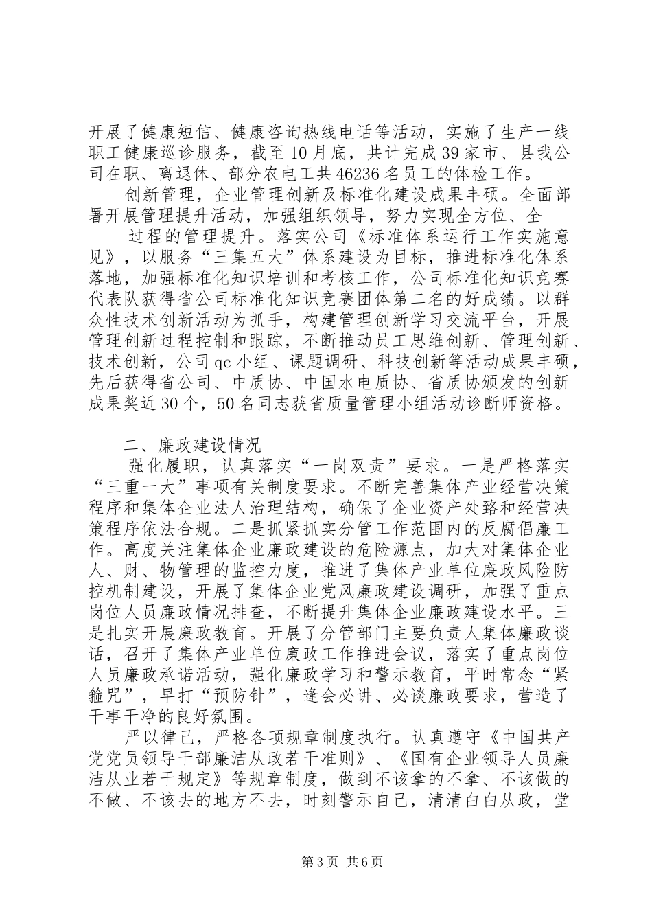 XX年度“一把手”工作报告_第3页