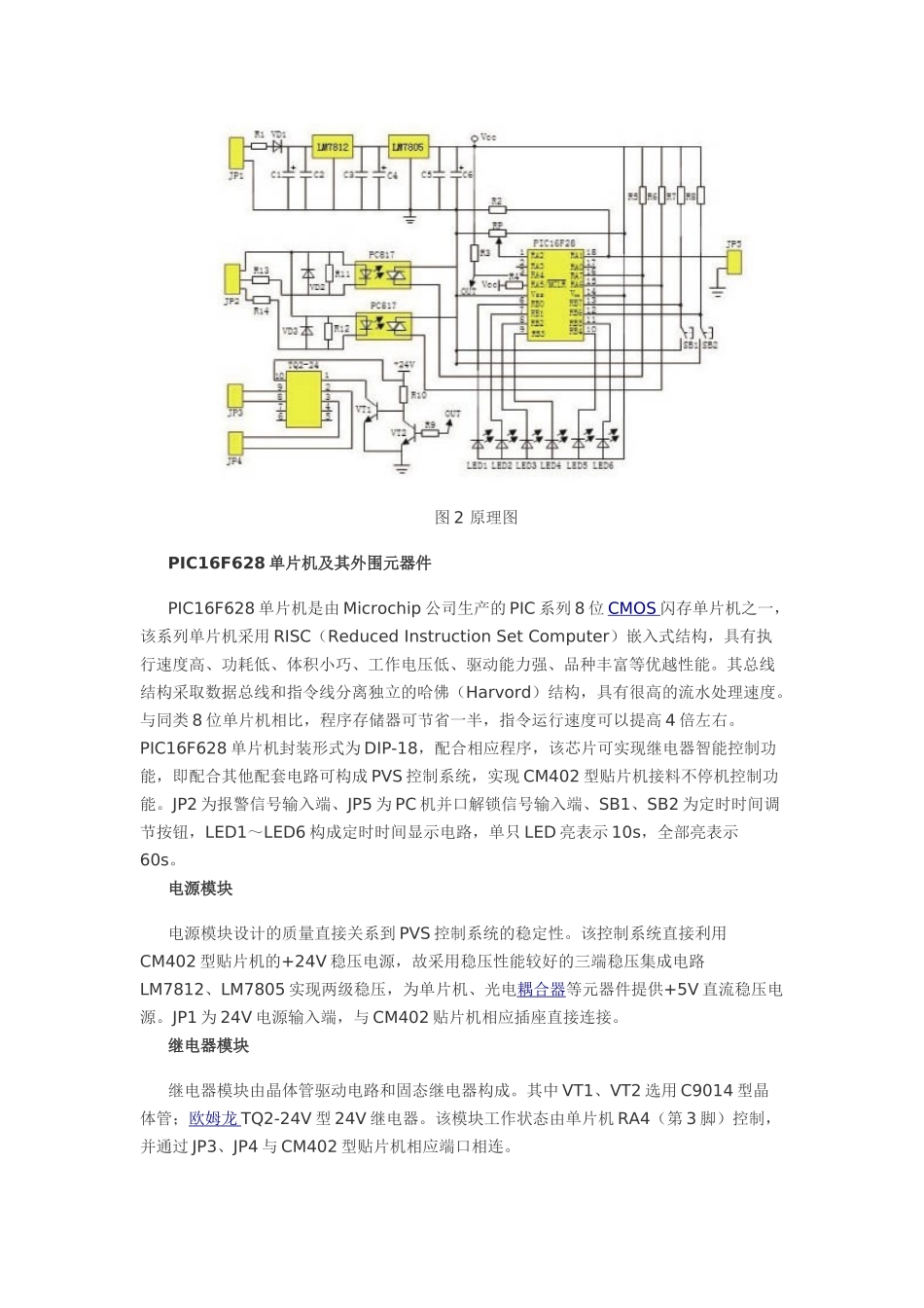 基于PIC16F628单片机的CM402型高速贴片机控制系统改造设计与实现_第2页