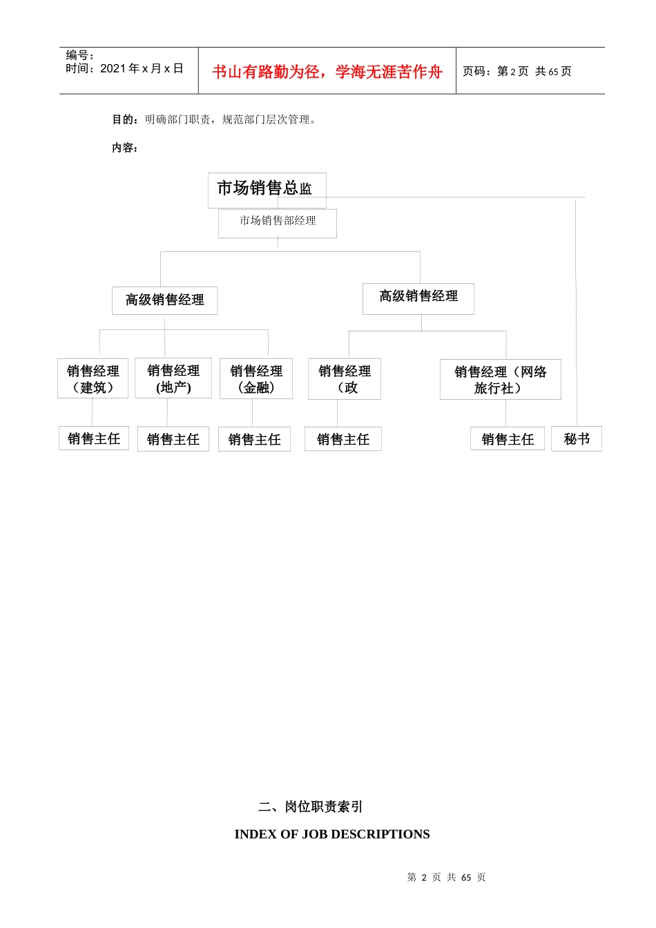 酒店市场销售部政策与程序_第2页