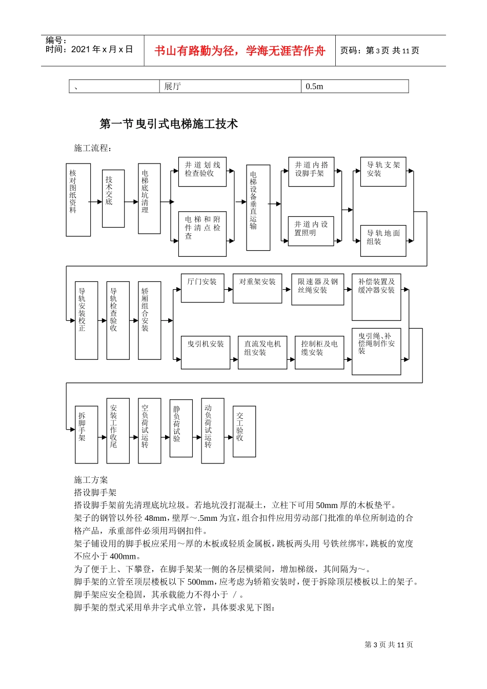 电梯施工组织设计(DOC11页)_第3页