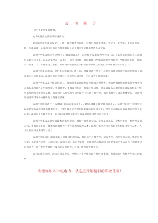 电力是最重要的能源