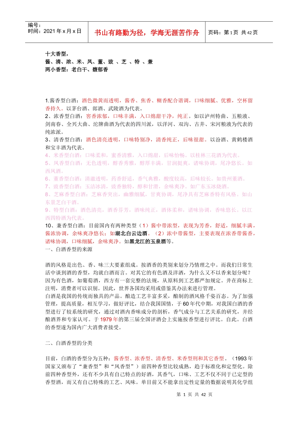 白酒香型的分类_第1页