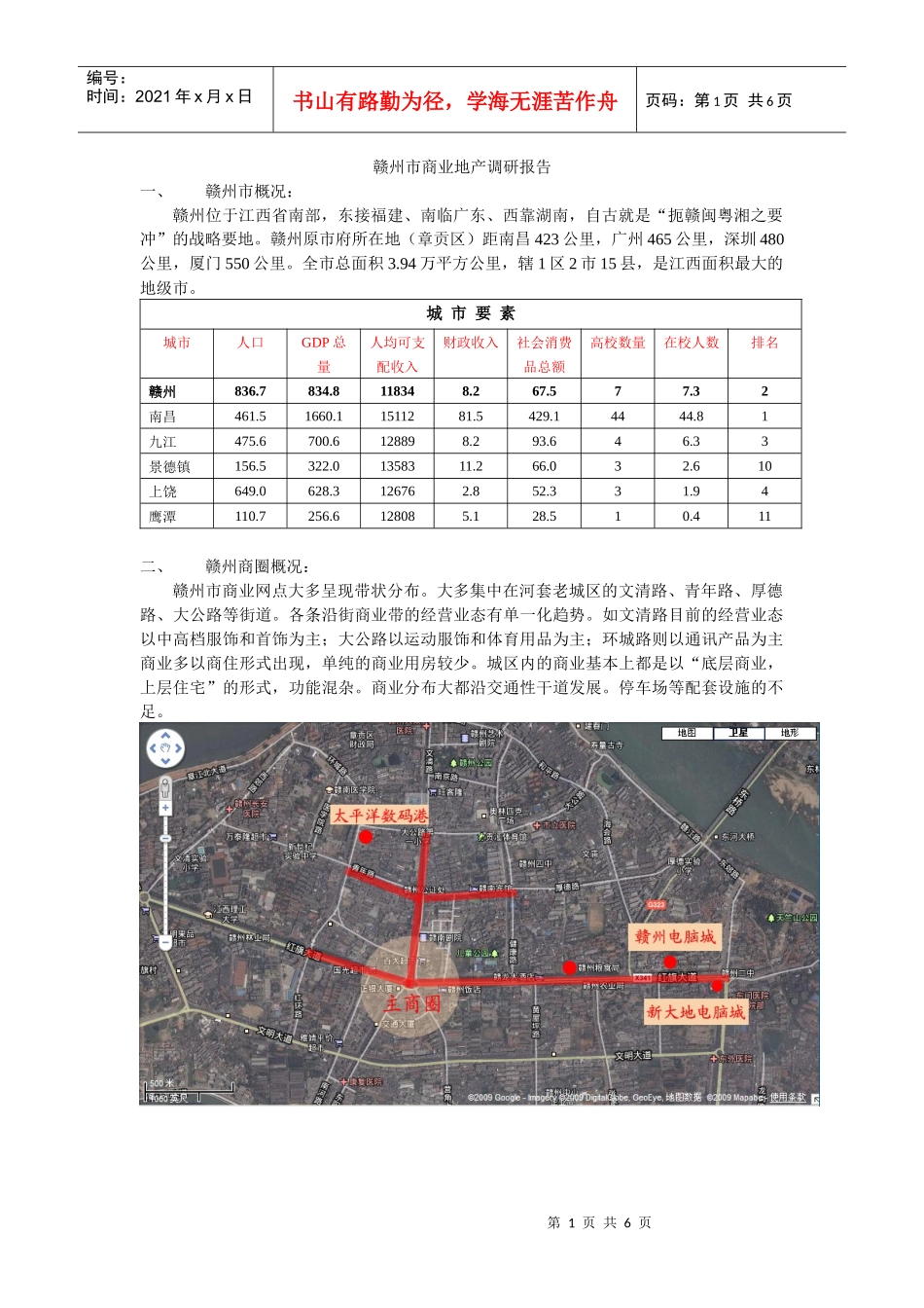 赣州商业地产调研100531_第1页