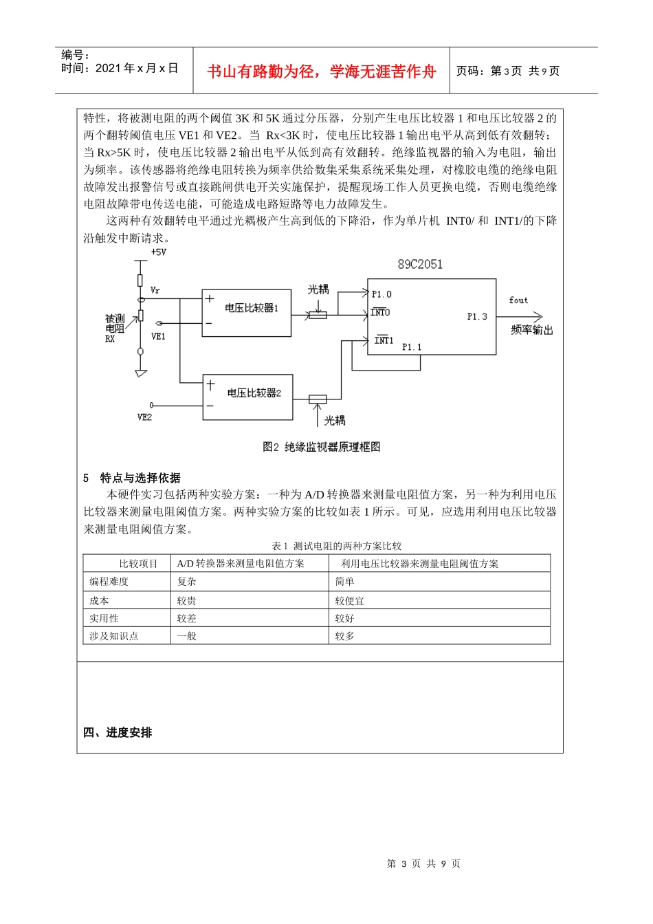 通信怀071单片机硬件实习任务书XXXX0622_第3页