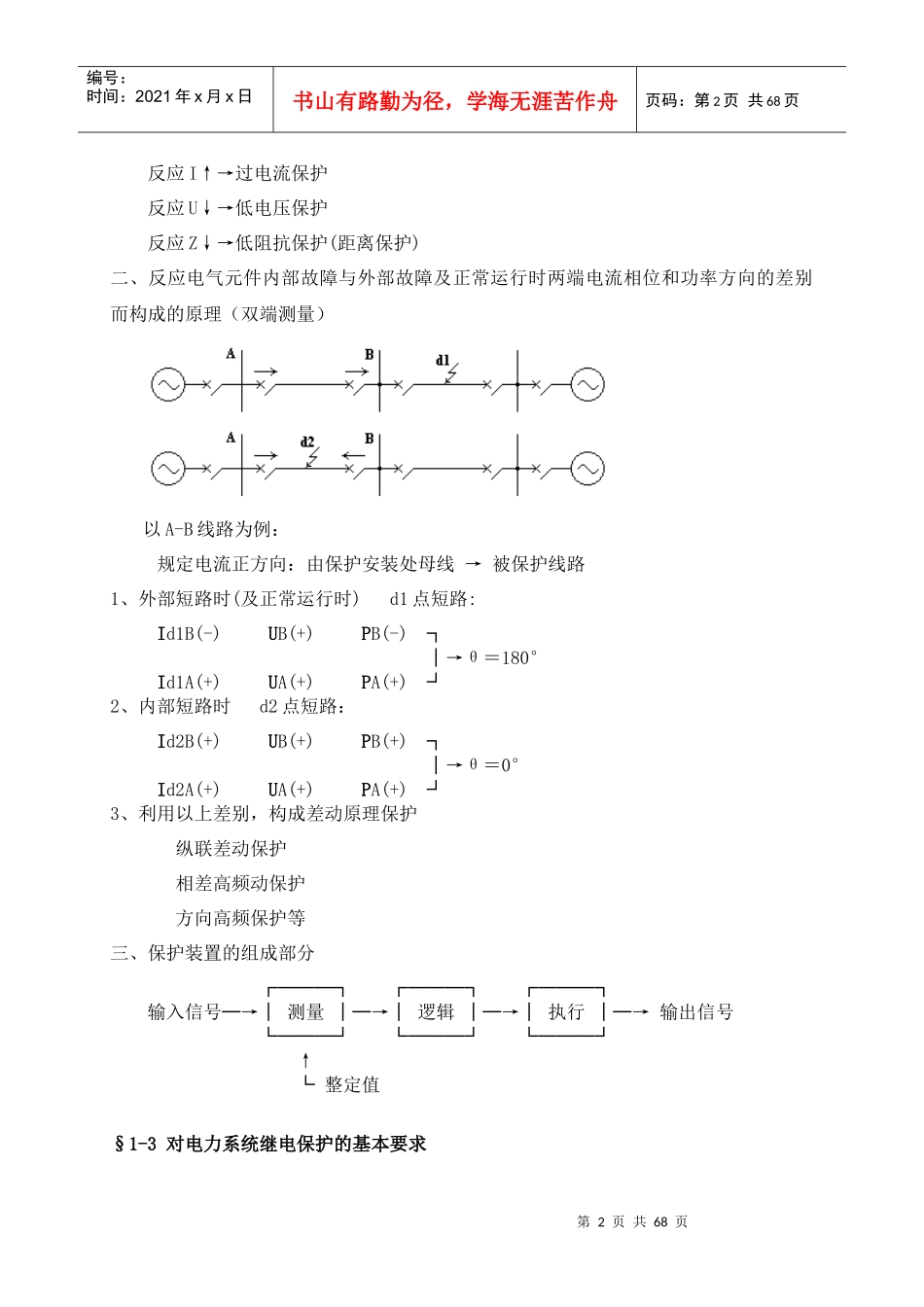 电力系统线路保护基础知识培训_第2页