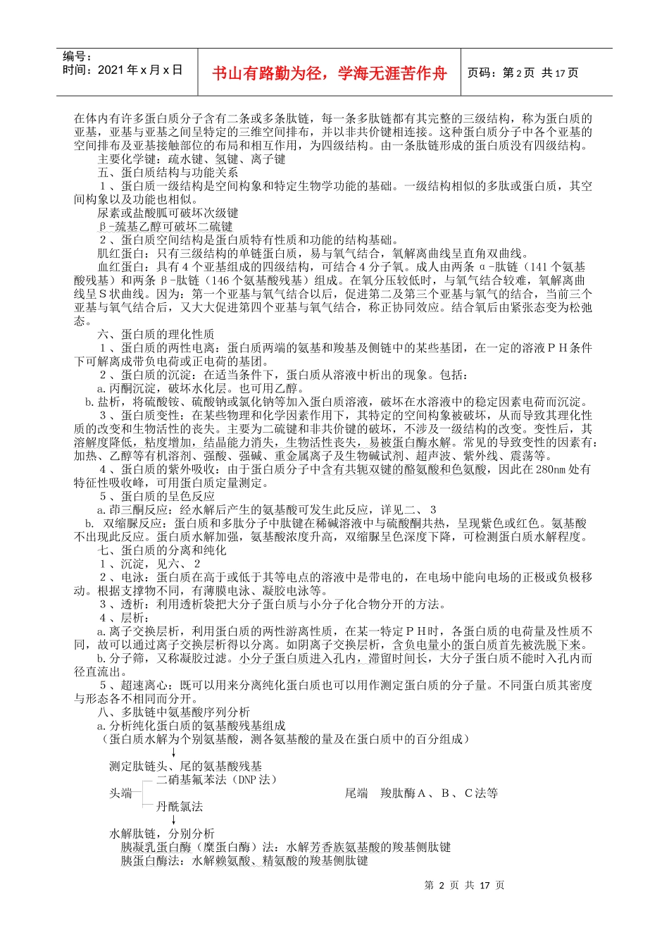 西医综合-生化课件_第2页