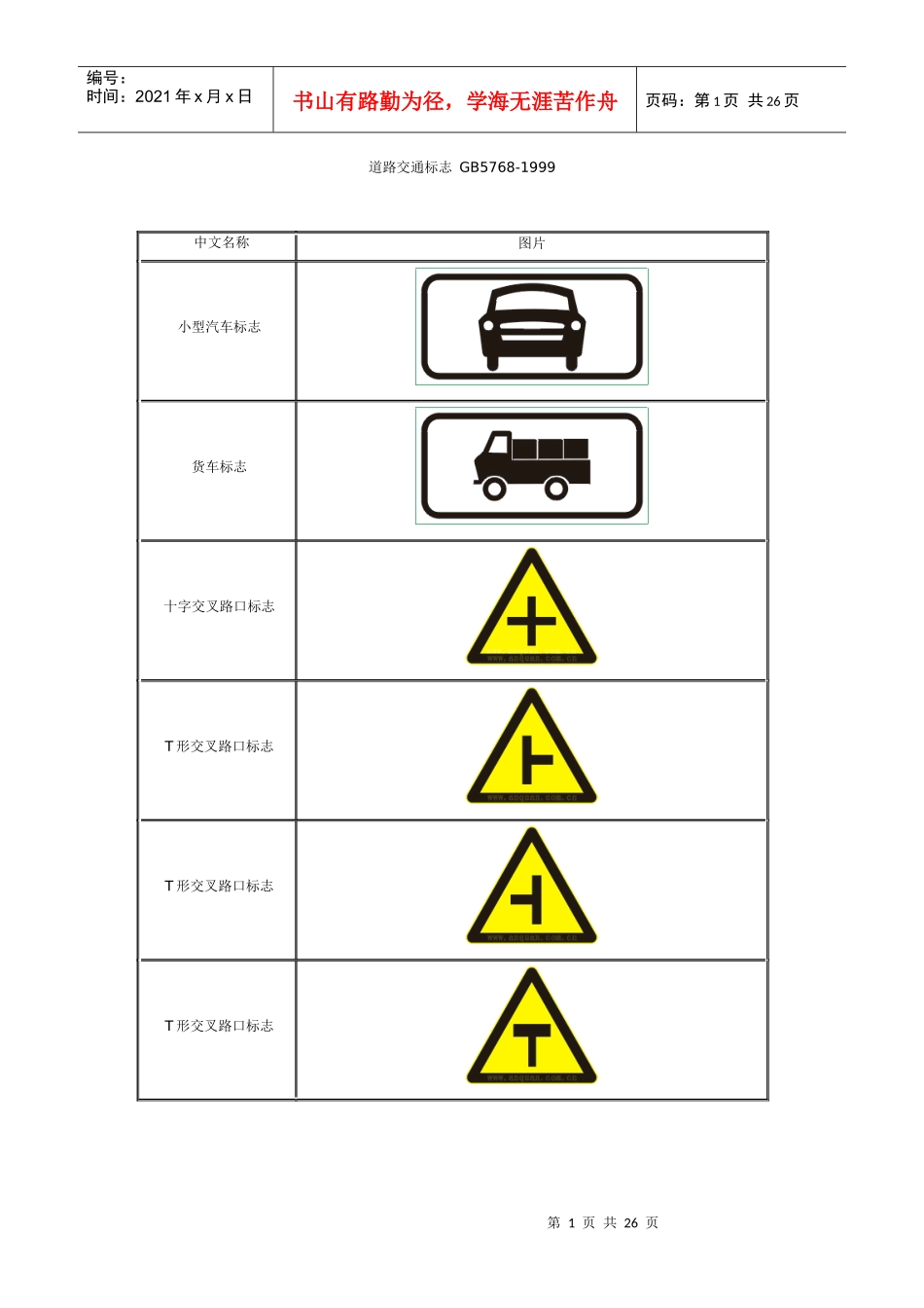道路交通标志_第1页