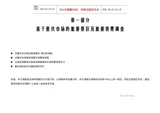 重庆某旅游景区策划全案