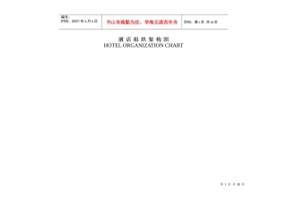酒店组织架构图