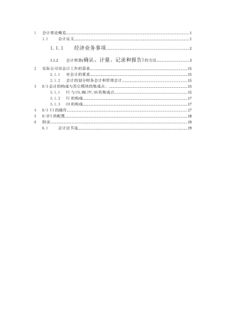 会计理论概览（ 19）