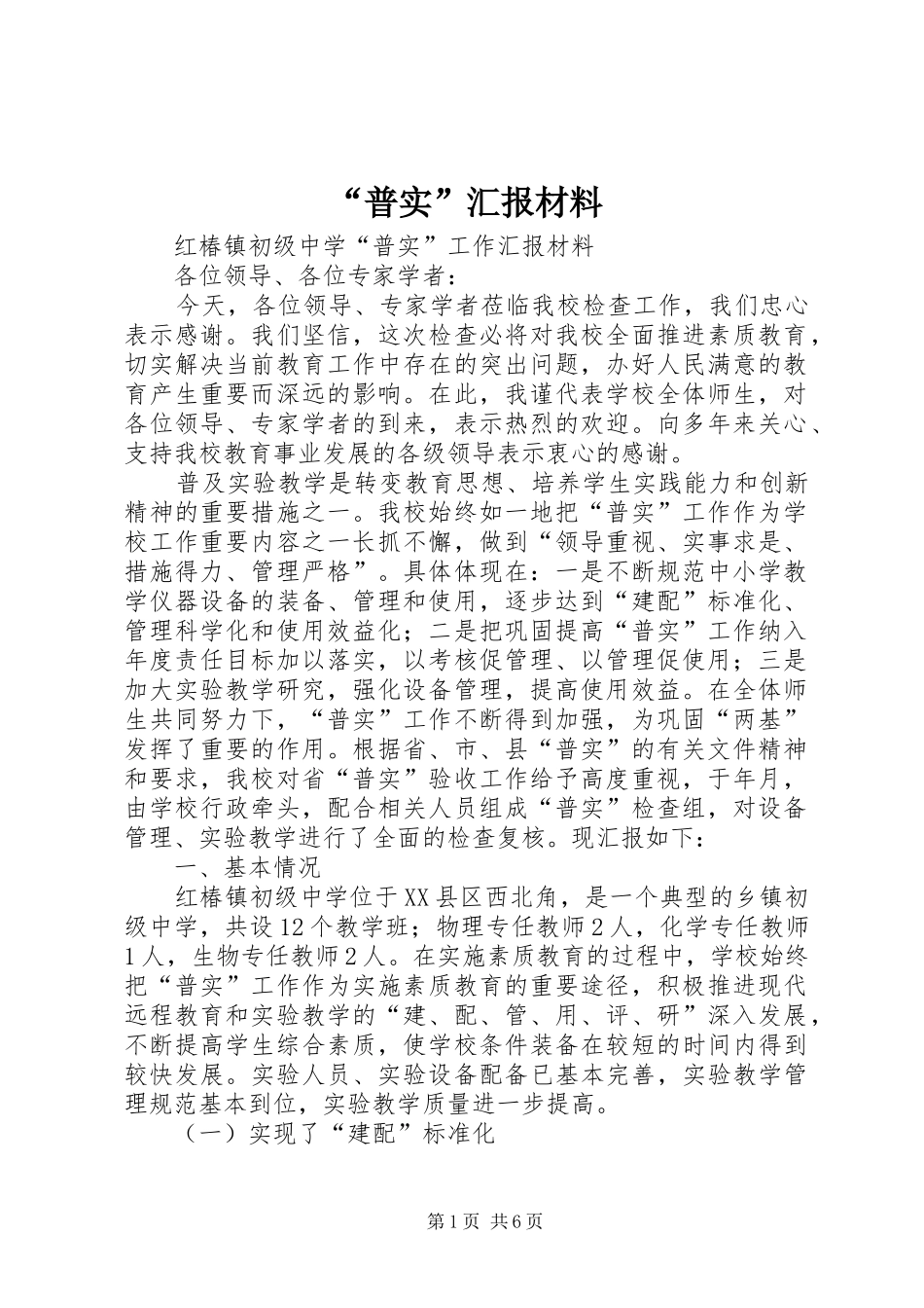 “普实”汇报材料_第1页