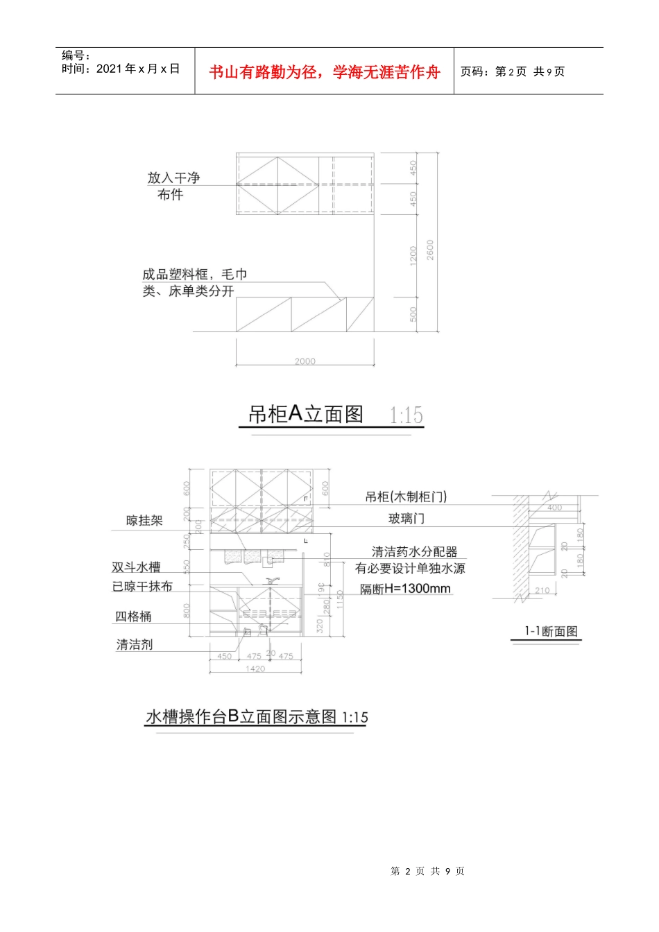 酒店楼层工作间(布草间)通用示意图及说明_第2页