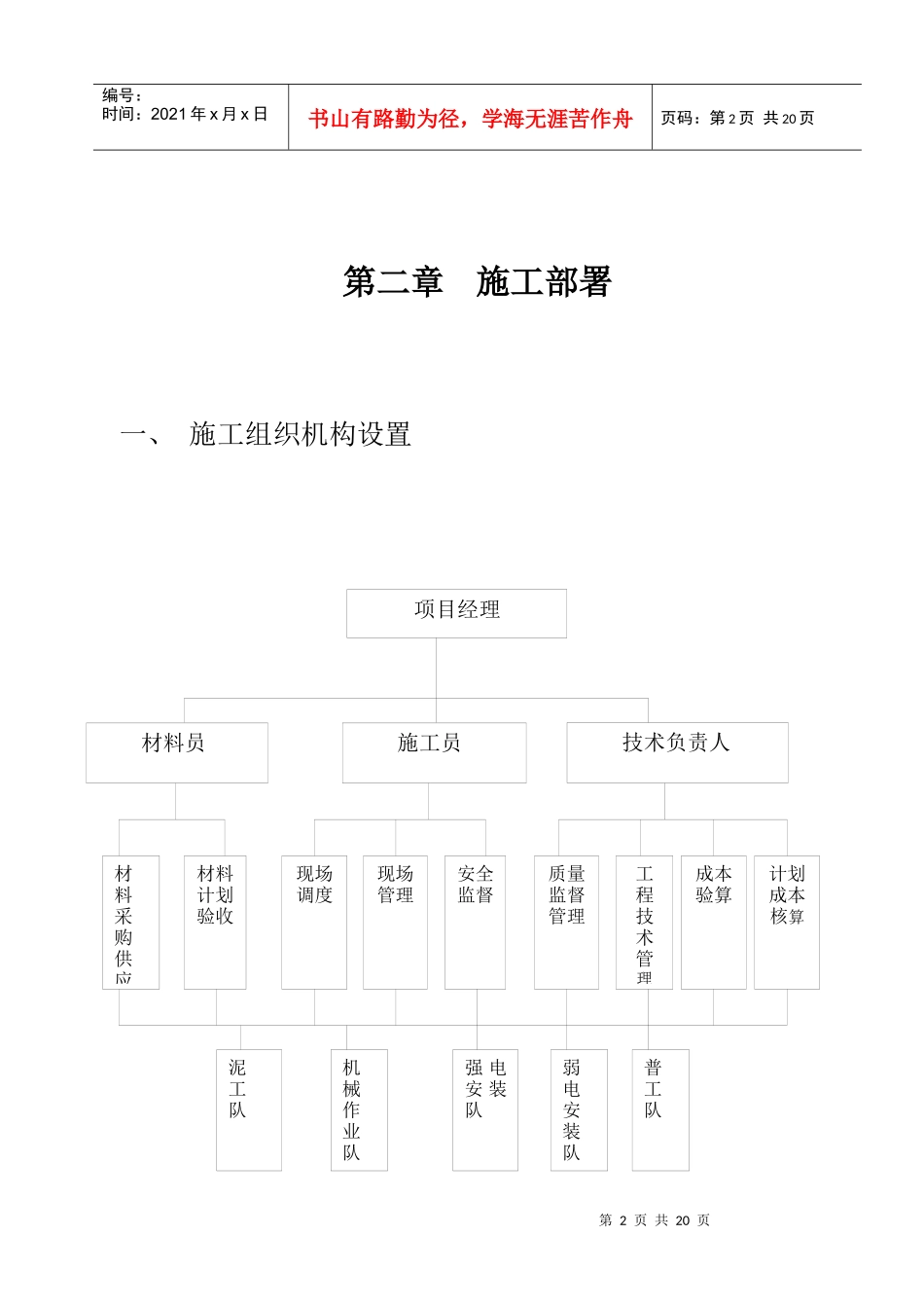 绿洲家园电安工程施工组织设计_第3页