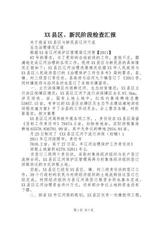XX县区、新民阶段检查汇报