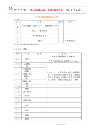 风景园林图例图示标准
