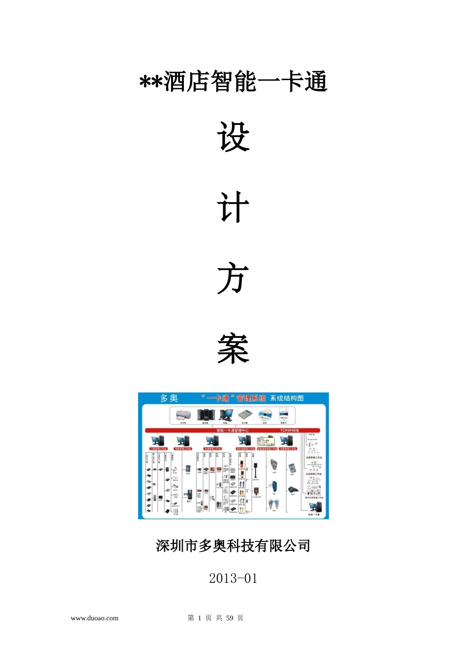 酒店宾馆智能一卡通解决方案_第1页