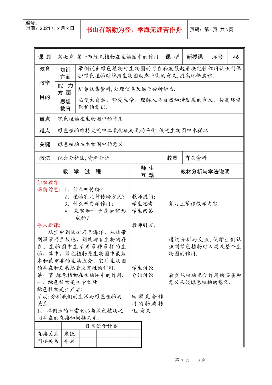 第一节绿色植物在生物圈中的作用_第1页