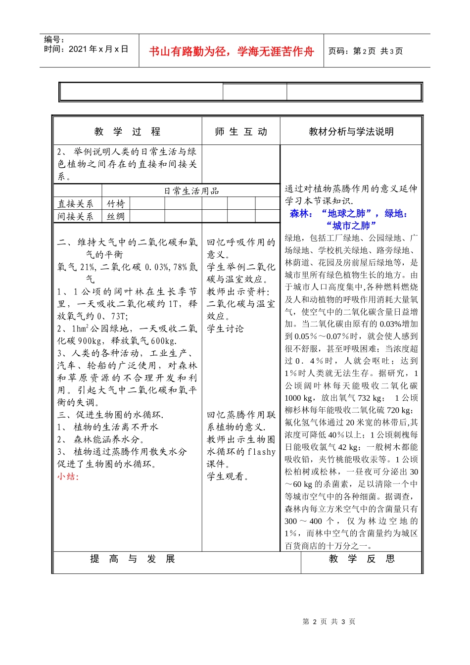 第一节绿色植物在生物圈中的作用_第2页