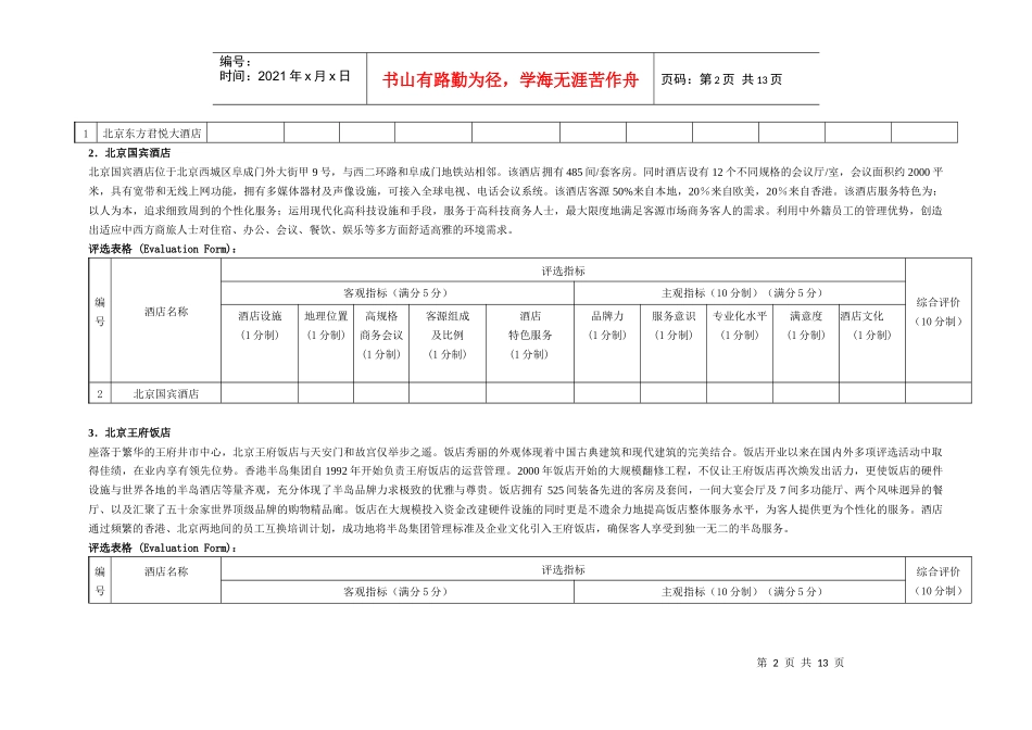 第二届中国酒店金枕头奖十大最受欢迎商务酒店评选_第2页