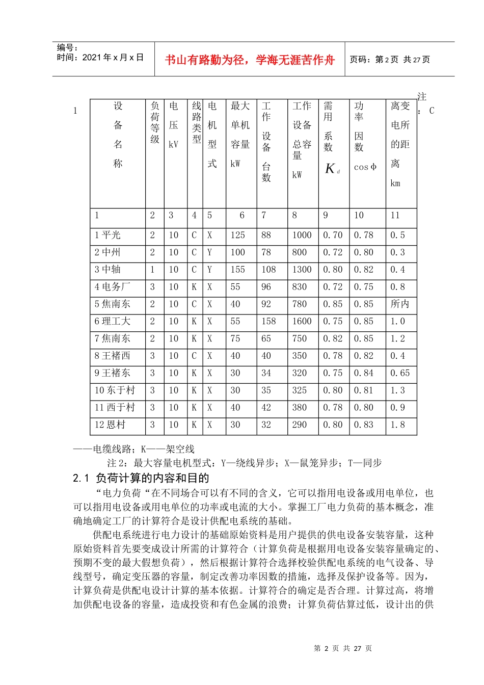 电力系统设计报告_第2页