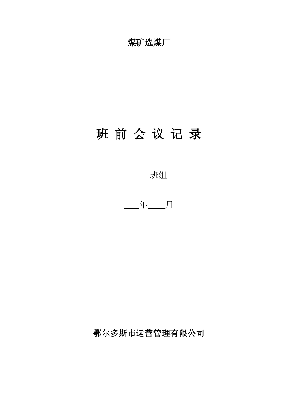 选煤厂电气检查记录明细_第3页