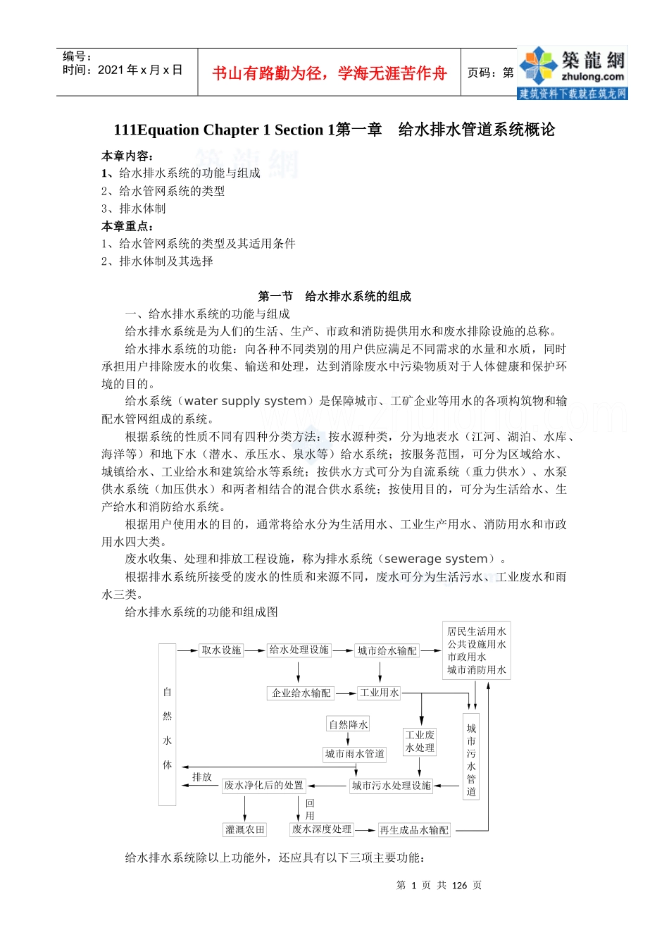 给水排水安装中的注意点_第1页