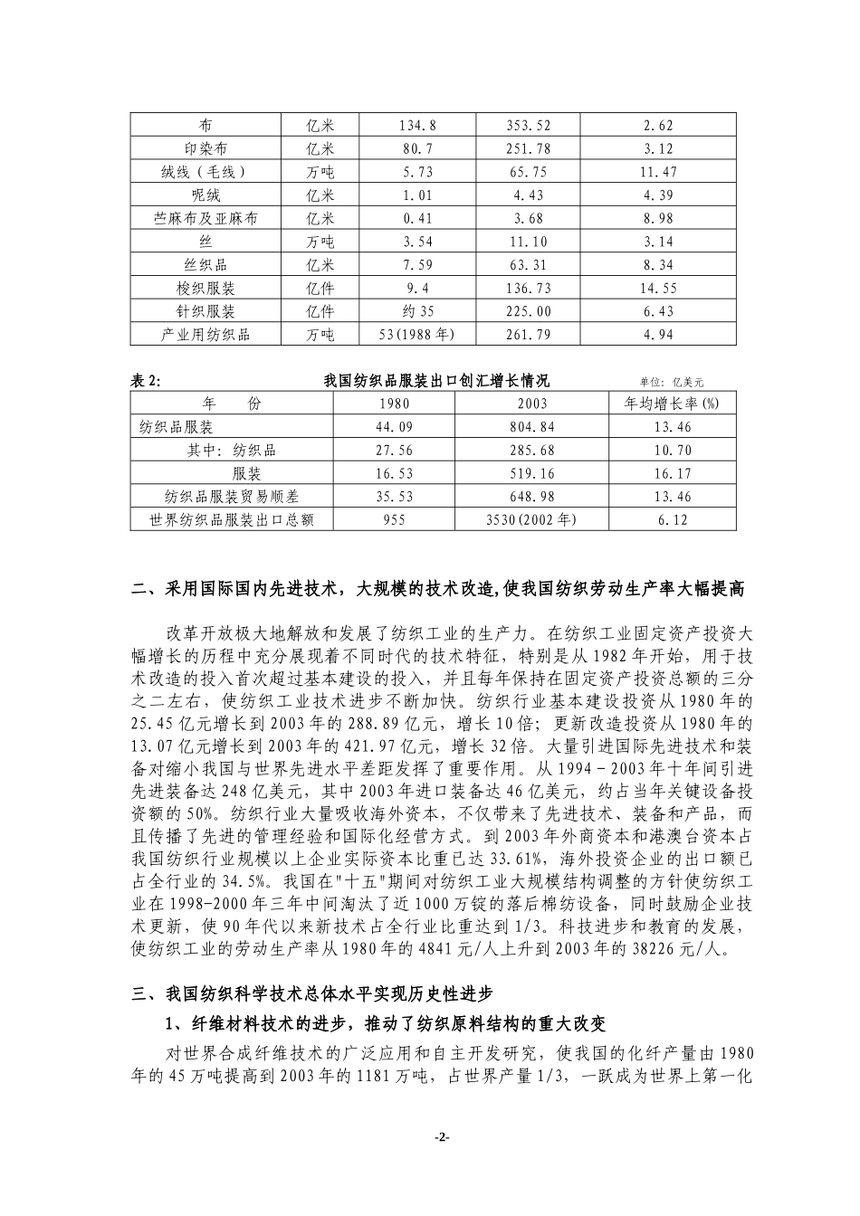 纺织工业科技进步发展纲要_第2页