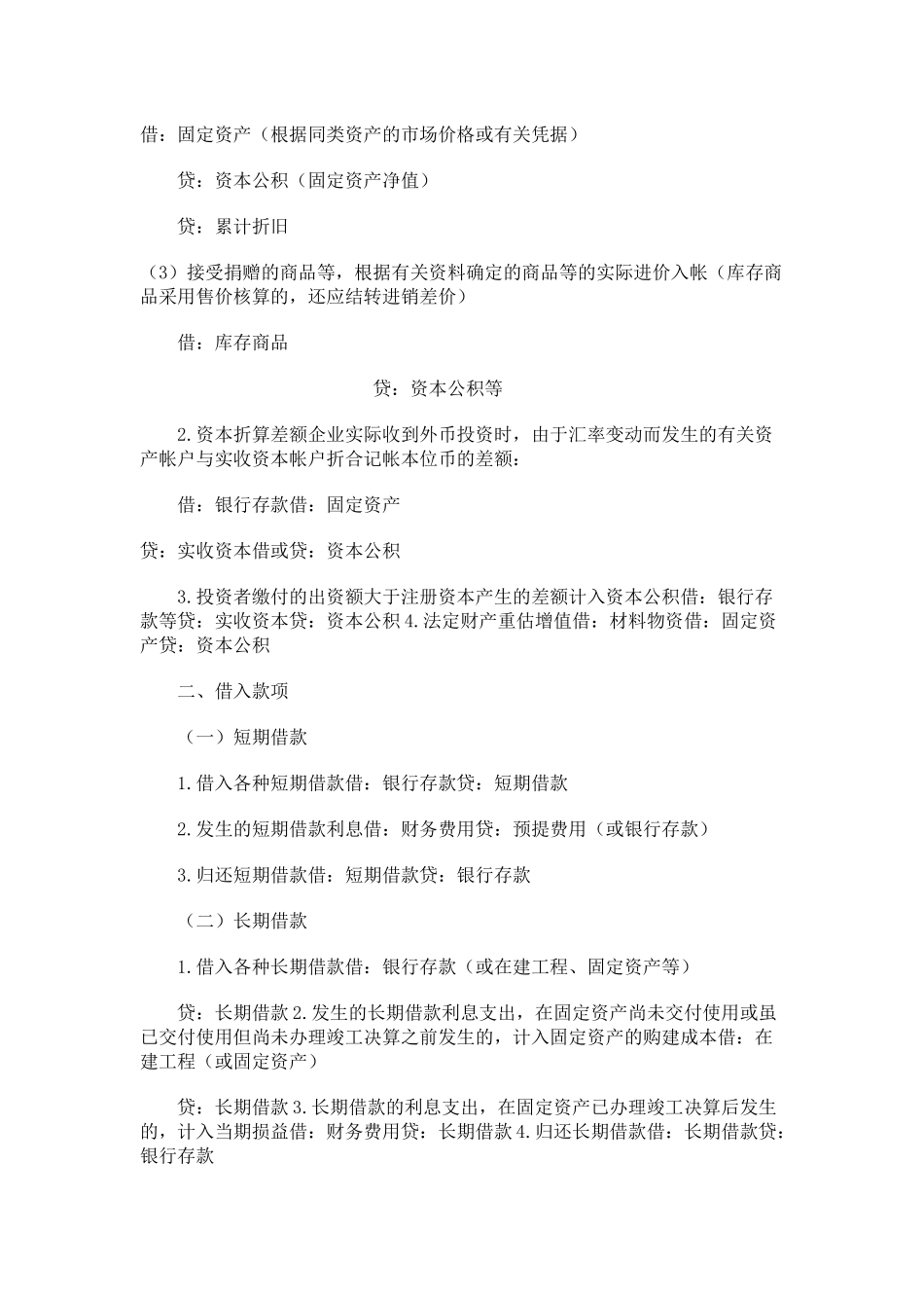 企业常见会计分录大全_第2页