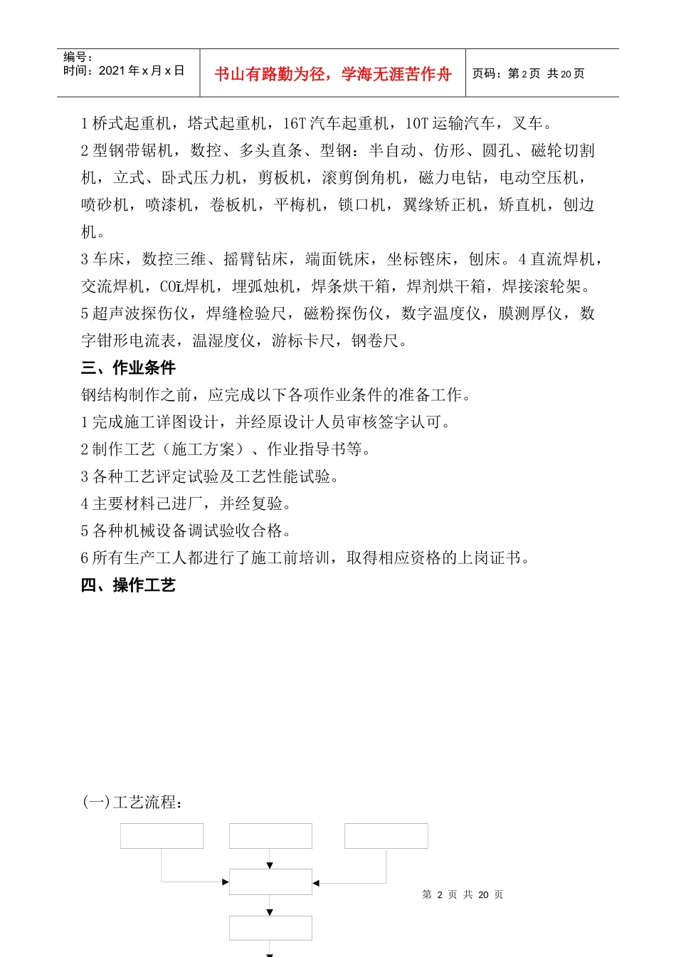 钢结构制作施工工艺标准概述_第2页