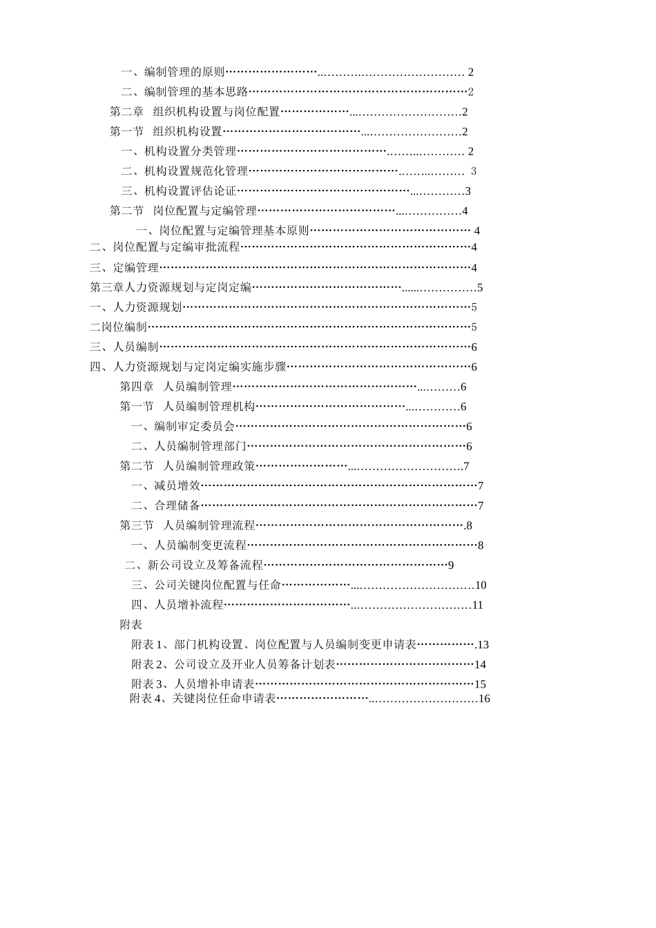 福建某某纺织有限公司人员编制管理_第3页