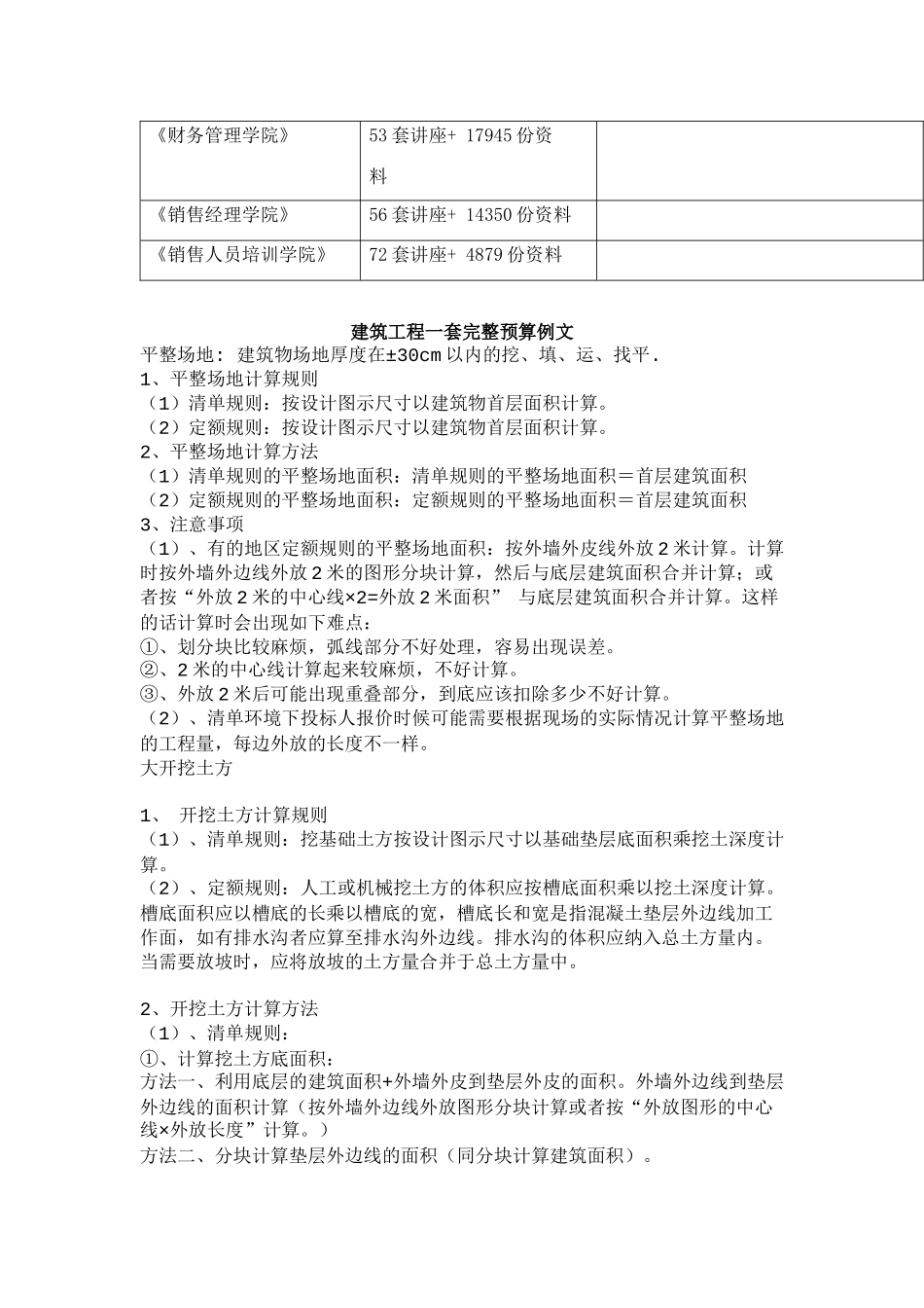 建筑工程一套完整预算范本_第2页